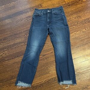 MOTHER Dark Blue Ankle Jeans